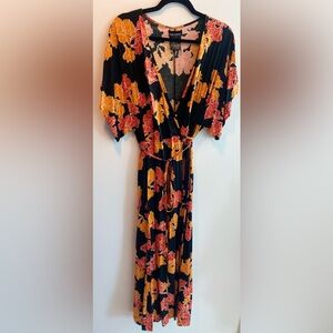 Floral Wrap dress